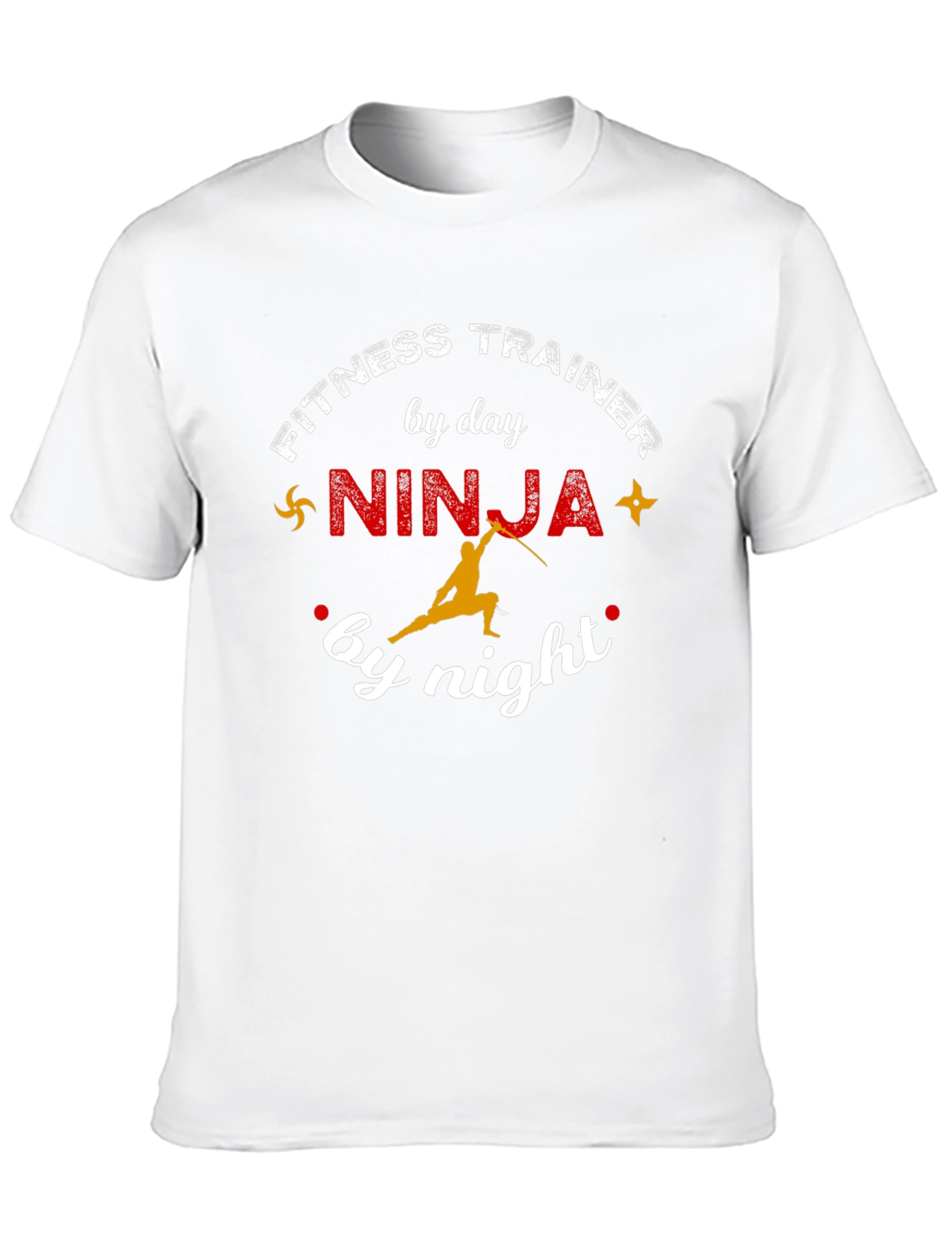 Fitness Trainer Ninja Funny Graphic T-Shirt