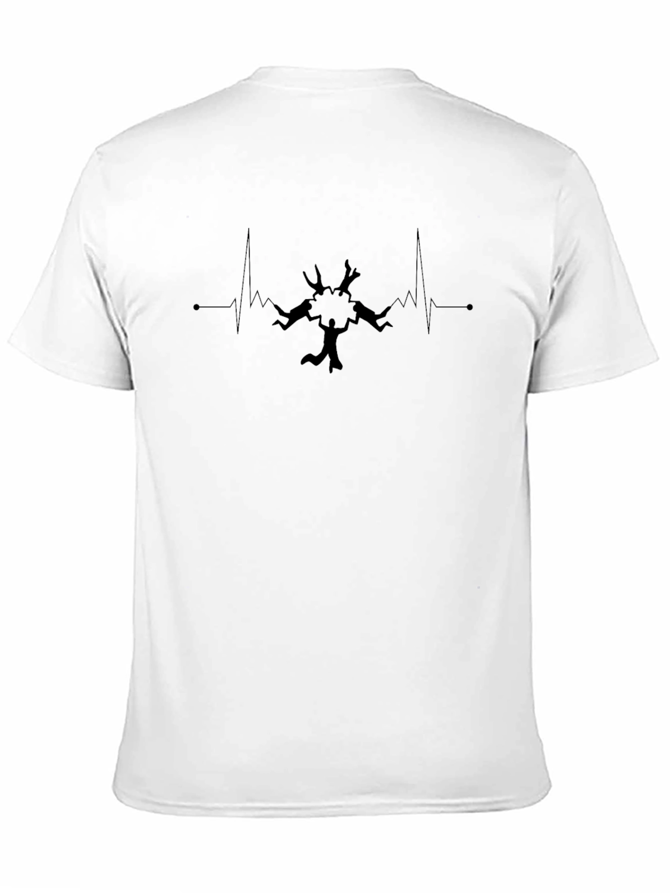 Heartbeat Tree T-Shirt - Black Graphic Tee
