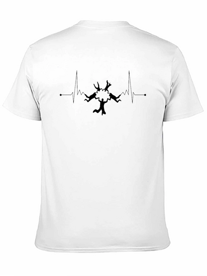 Heartbeat Tree T-Shirt - Black Graphic Tee