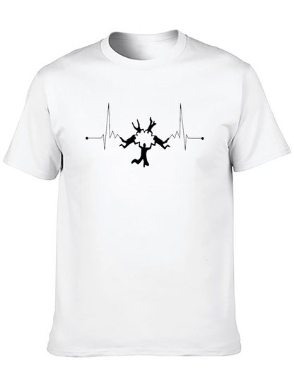 Heartbeat Tree T-Shirt - Black Graphic Tee