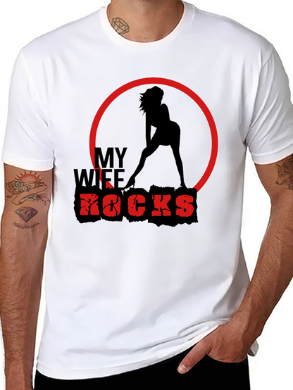 My Wife Rocks Graphic Tee