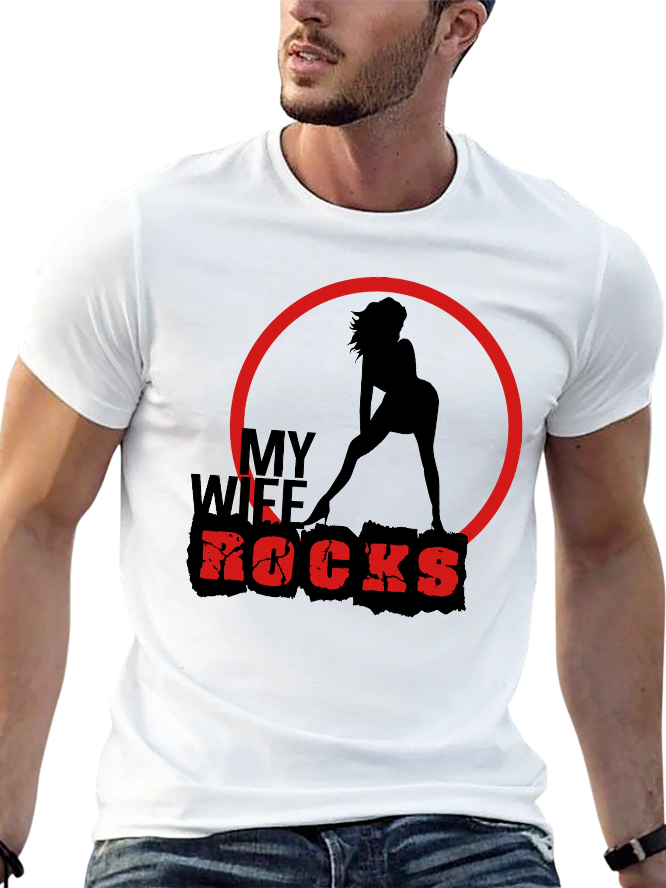My Wife Rocks Graphic Tee
