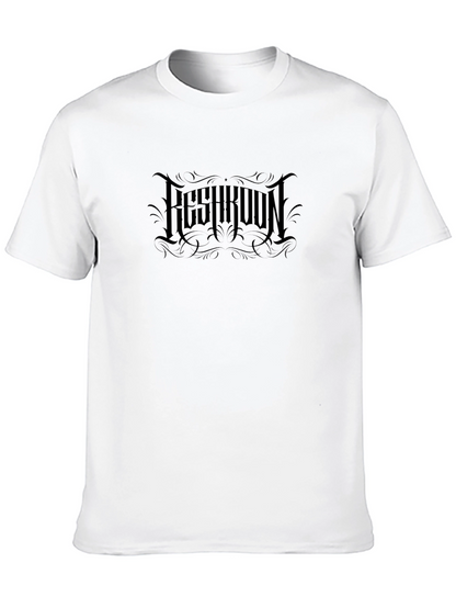 Gothic Logo Black T-Shirt - Modern Casual Wear