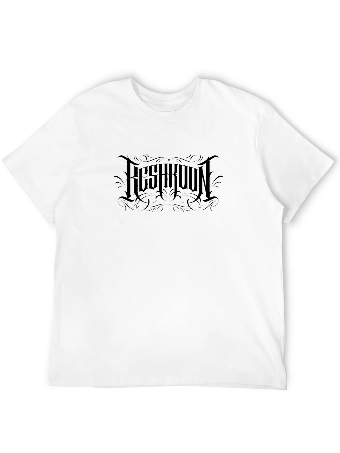 Gothic Logo Black T-Shirt - Modern Casual Wear