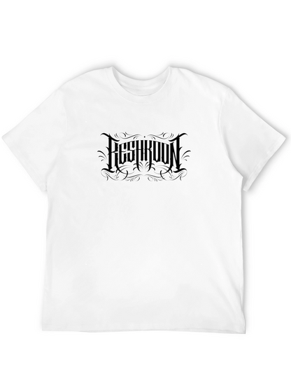 Gothic Logo Black T-Shirt - Modern Casual Wear