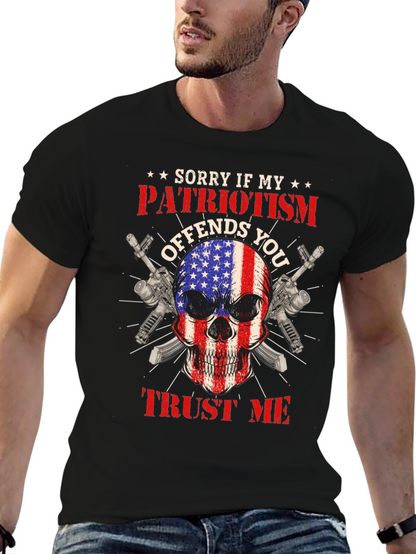 Patriotic Skull T-Shirt: Offends You? Trust Me