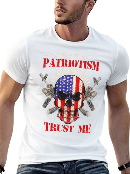 Patriotic Skull T-Shirt: Offends You? Trust Me