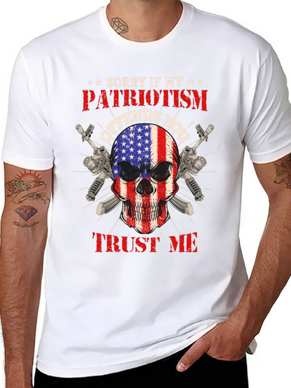 Patriotic Skull T-Shirt: Offends You? Trust Me