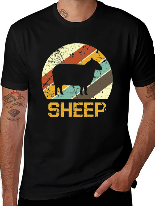 Vintage Sheep T-Shirt - Retro Graphic Tee