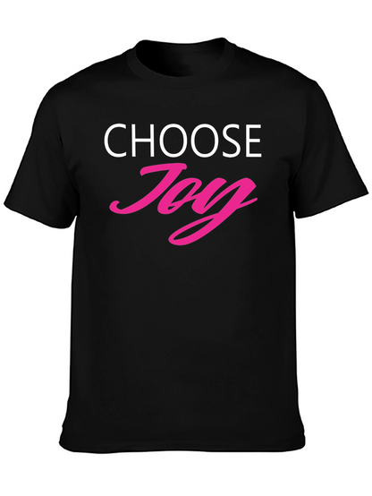 Choose Joy Graphic Tee - Positive Vibes Shirt