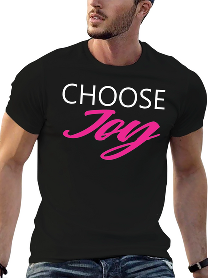 Choose Joy Graphic Tee - Positive Vibes Shirt