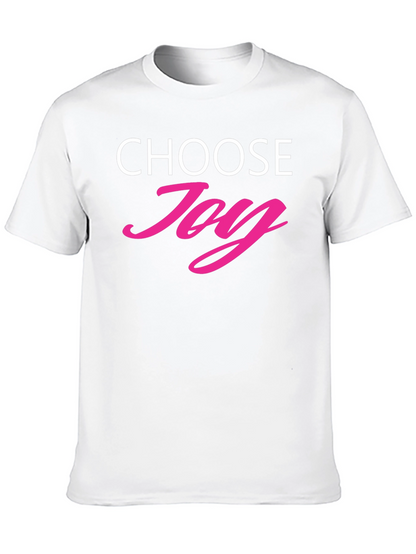Choose Joy Graphic Tee - Positive Vibes Shirt