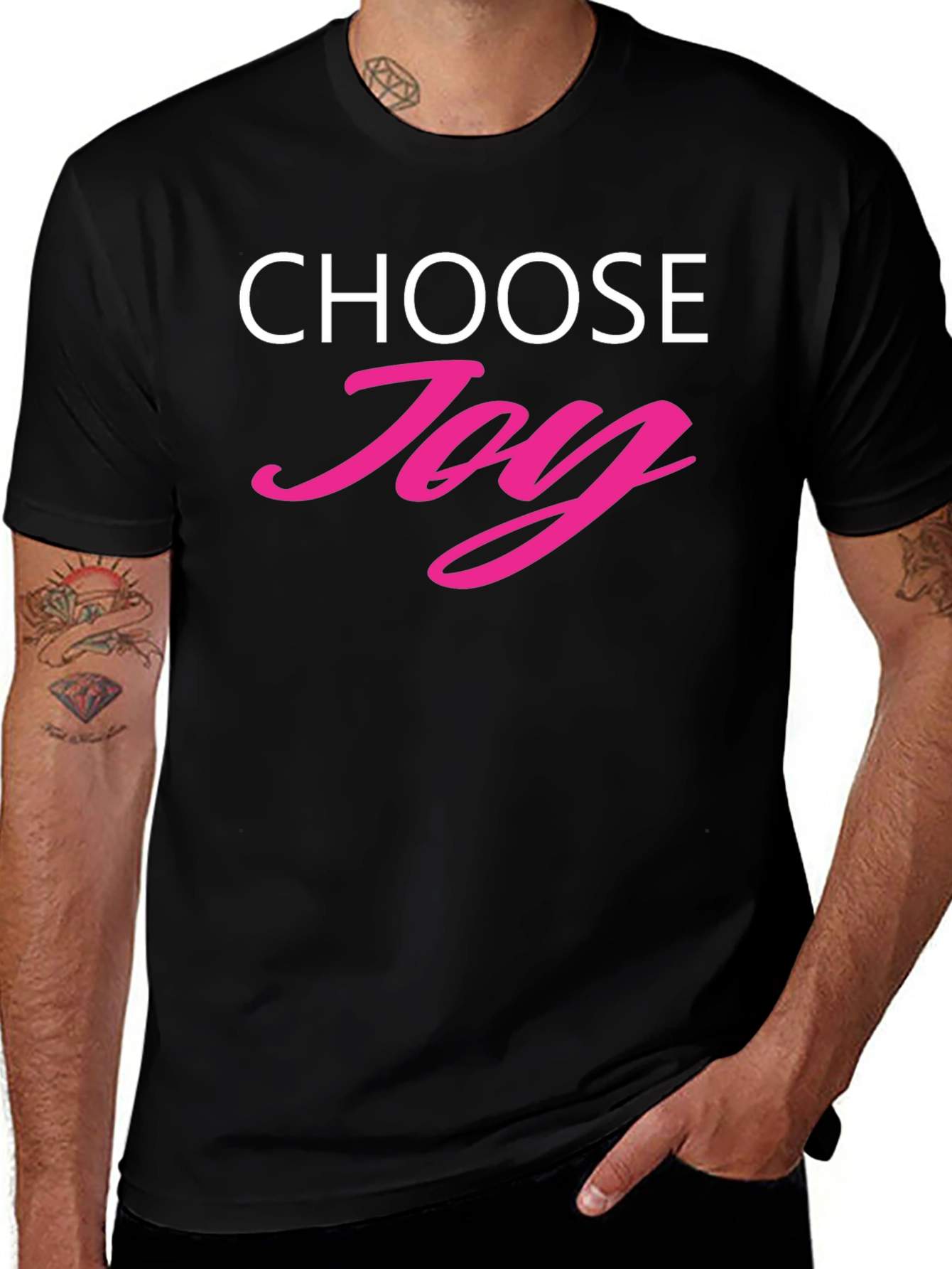 Choose Joy Graphic Tee - Positive Vibes Shirt
