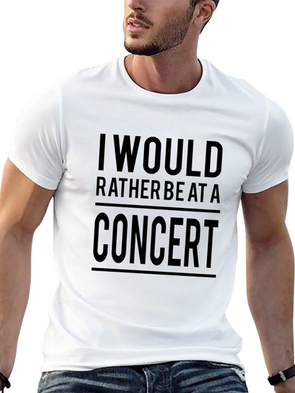 Concert Lover T-Shirt - Black Graphic Tee