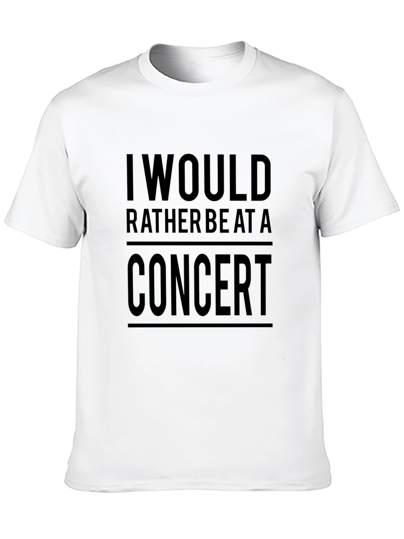 Concert Lover T-Shirt - Black Graphic Tee