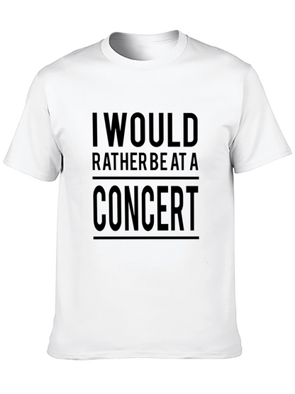 Concert Lover T-Shirt - Black Graphic Tee