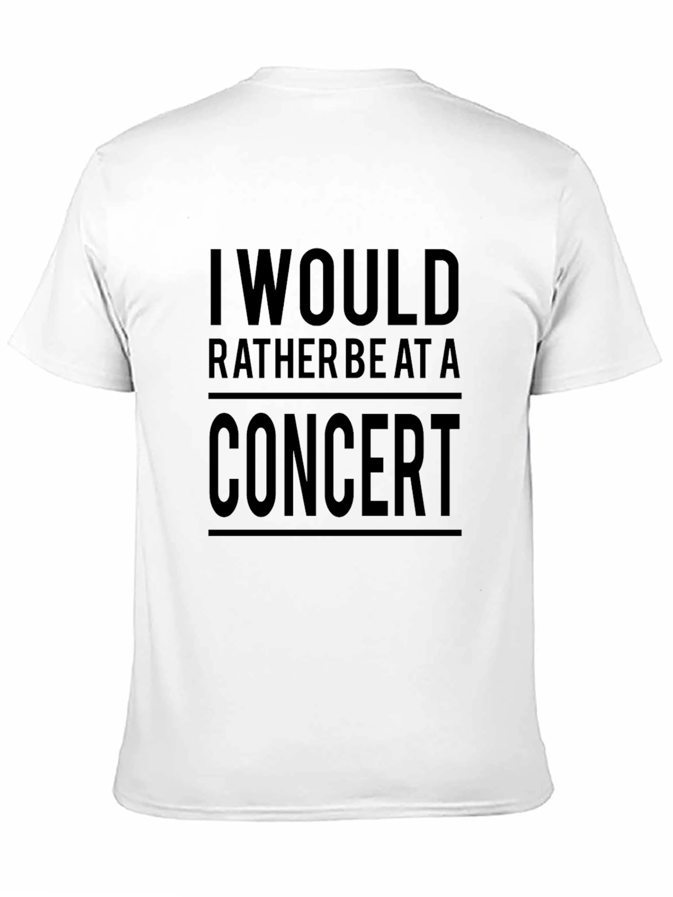 Concert Lover T-Shirt - Black Graphic Tee