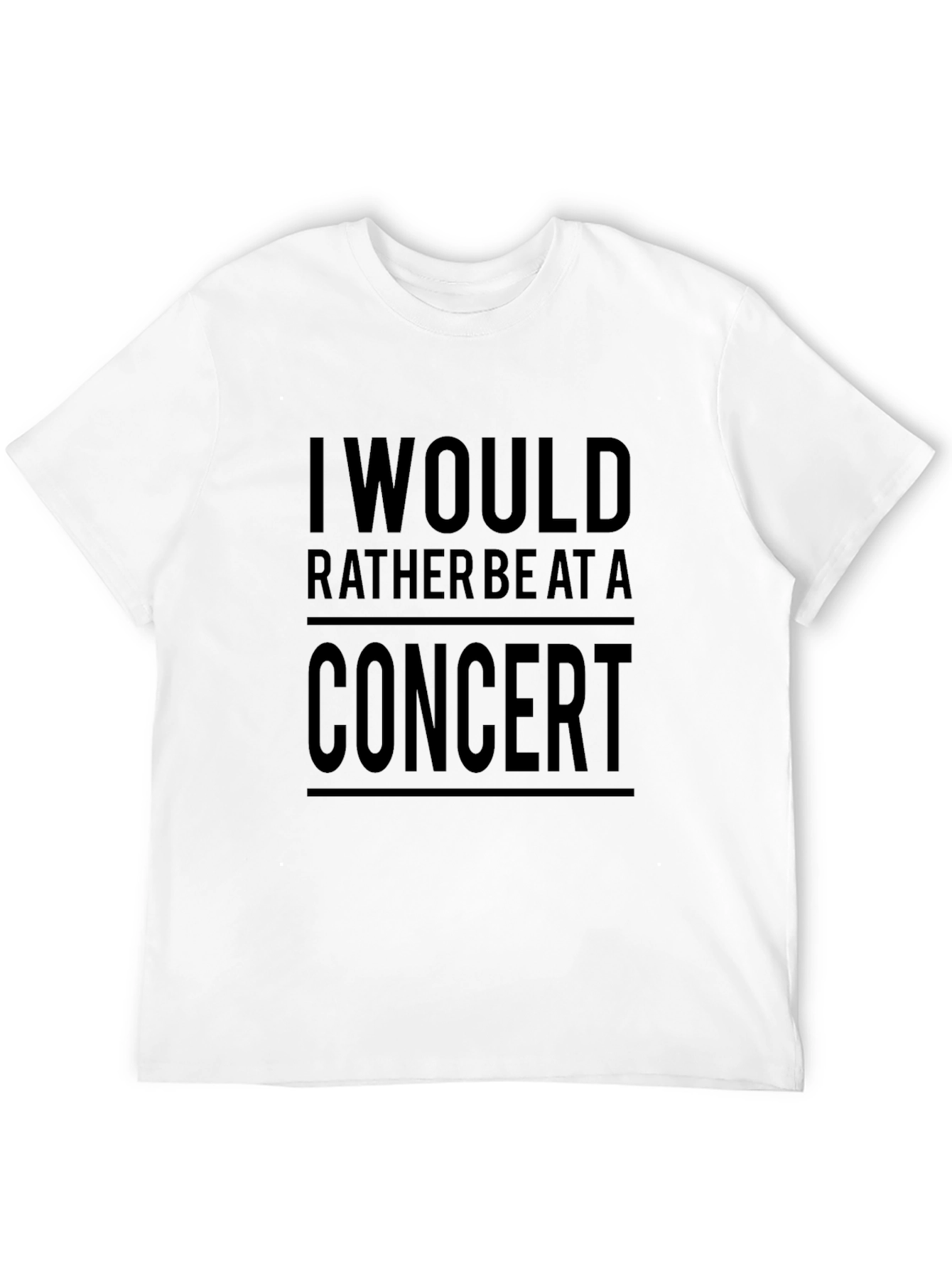 Concert Lover T-Shirt - Black Graphic Tee