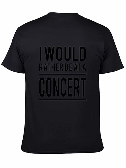 Concert Lover T-Shirt - Black Graphic Tee