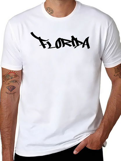Florida Script Graphic Black T-Shirt