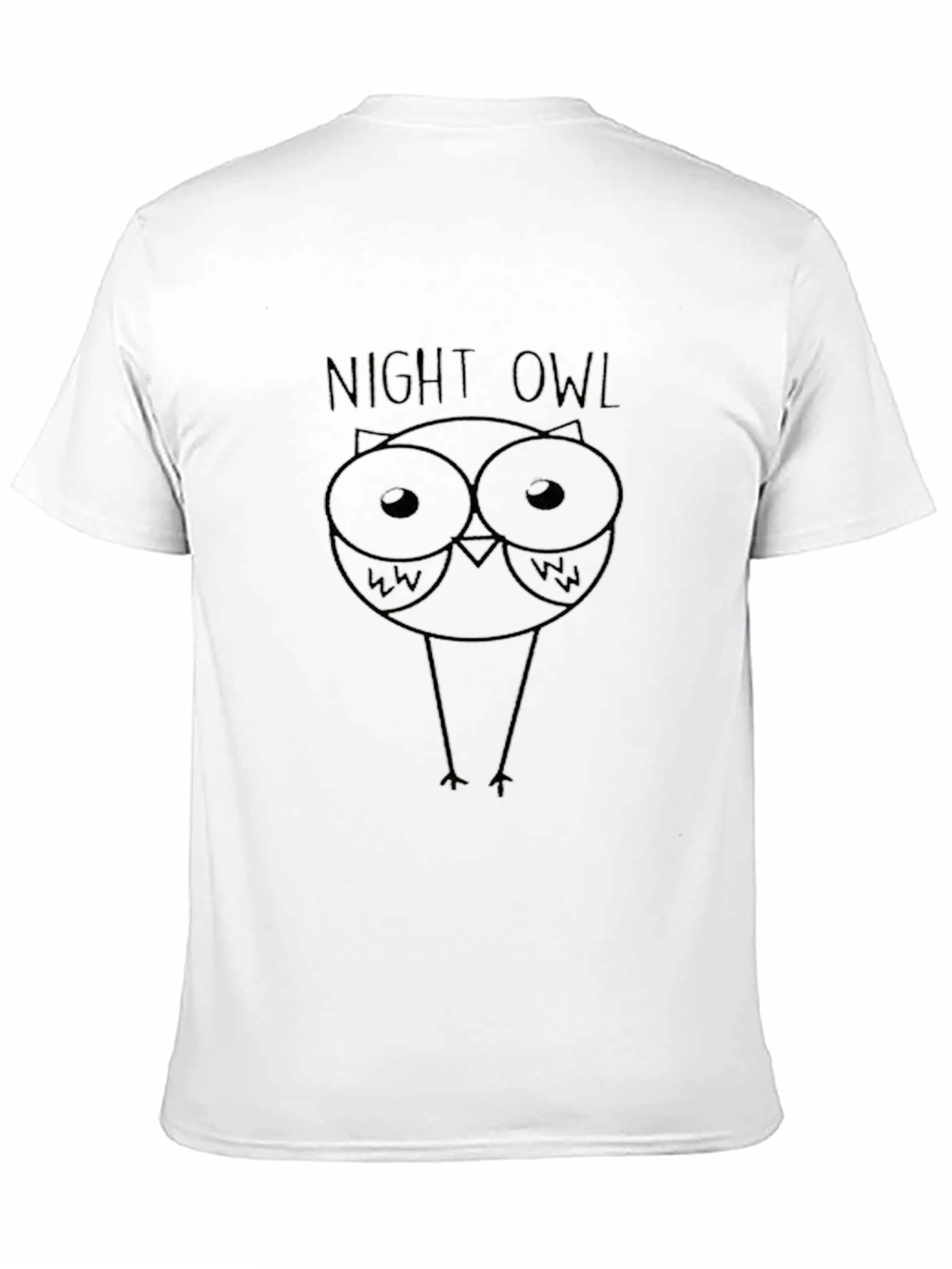 Night Owl Graphic Black T-Shirt