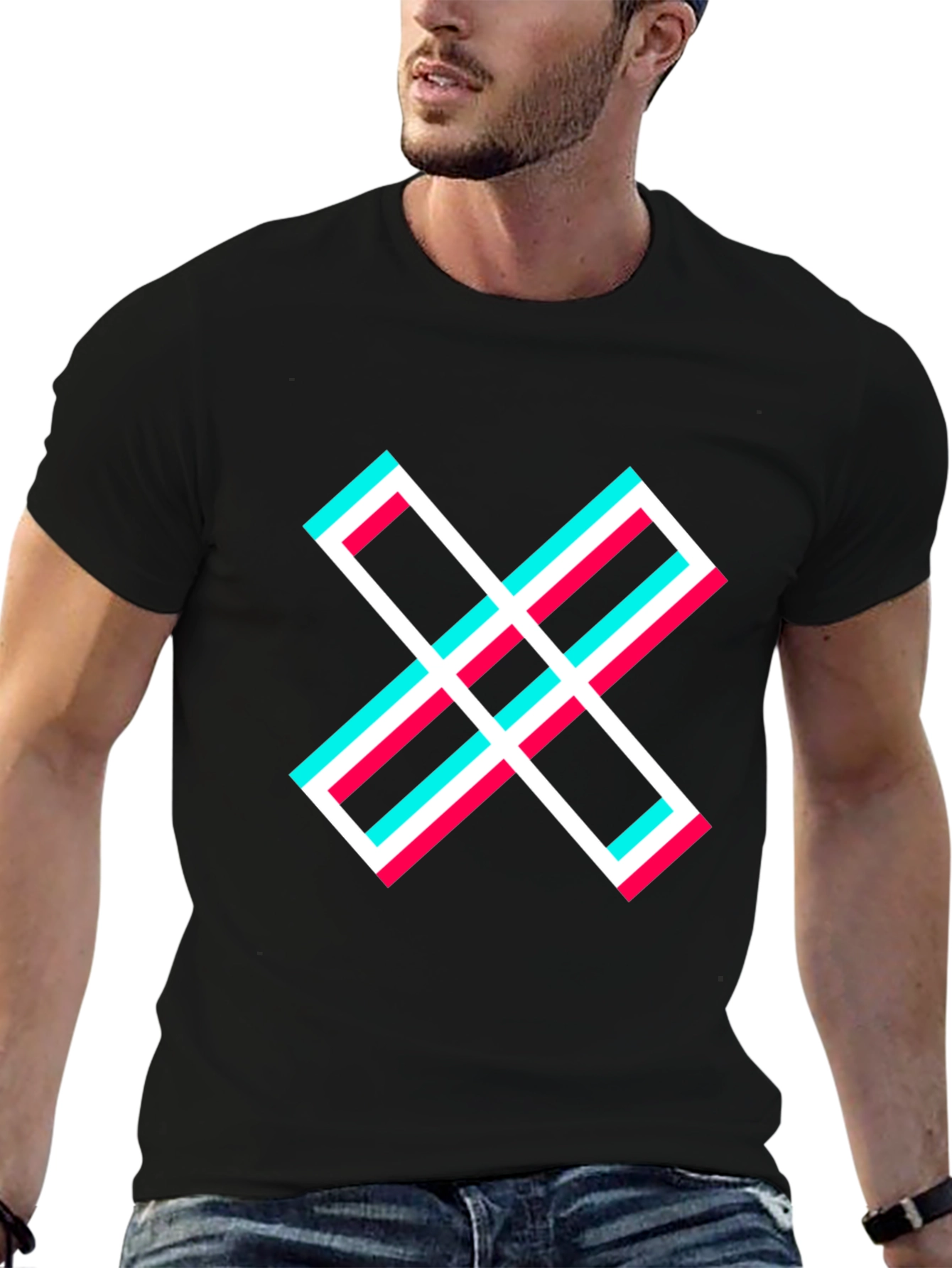 Abstract X Graphic T-Shirt