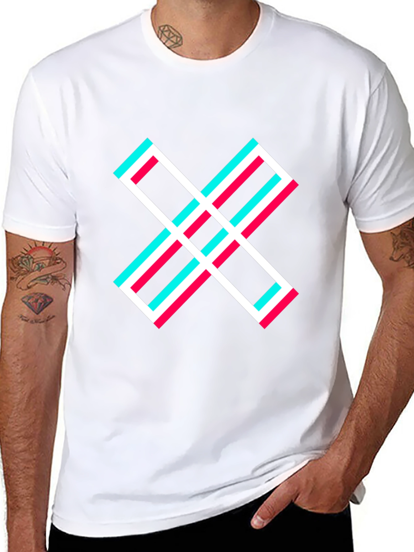 Abstract X Graphic T-Shirt