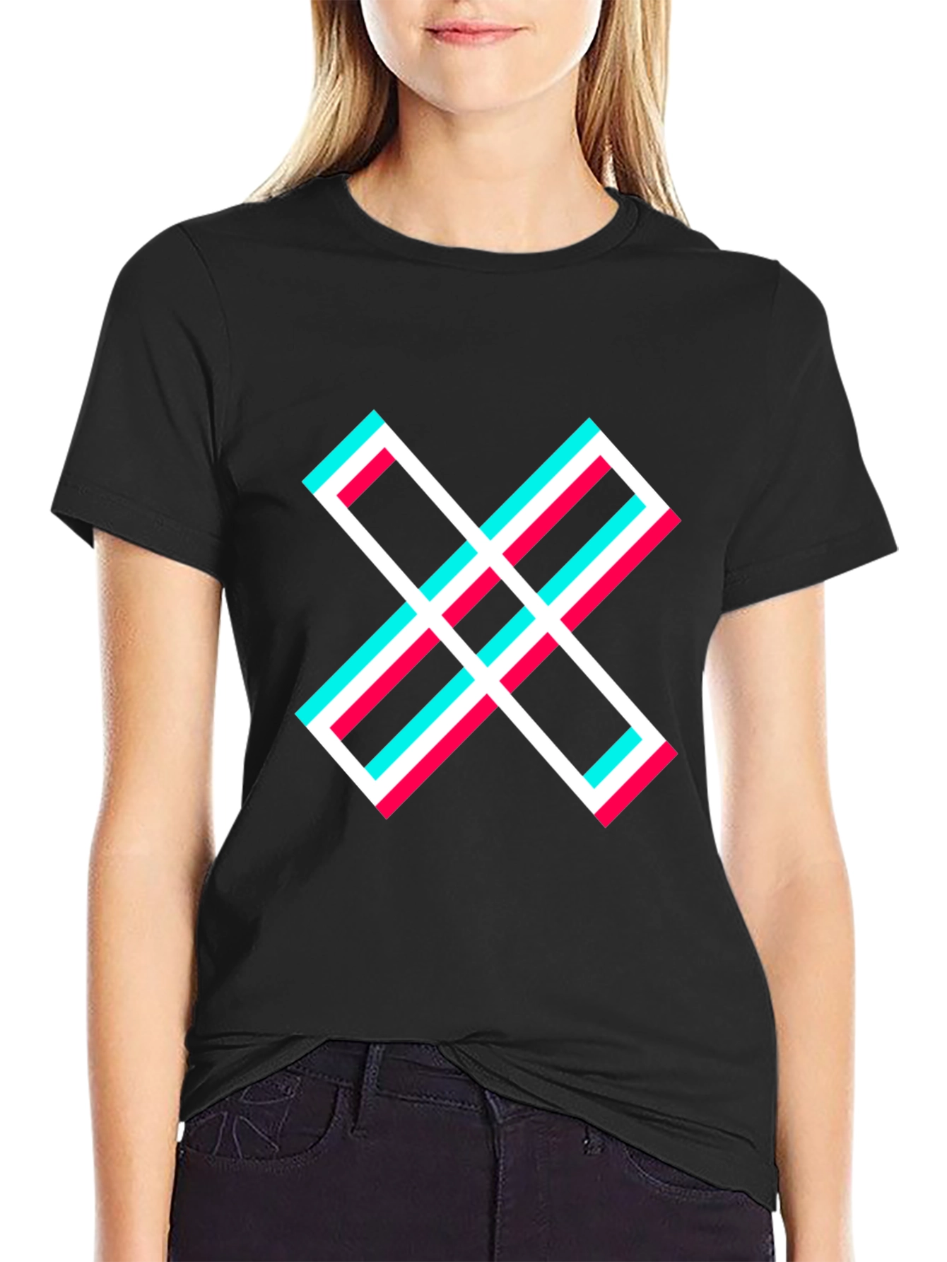 Abstract X Graphic T-Shirt