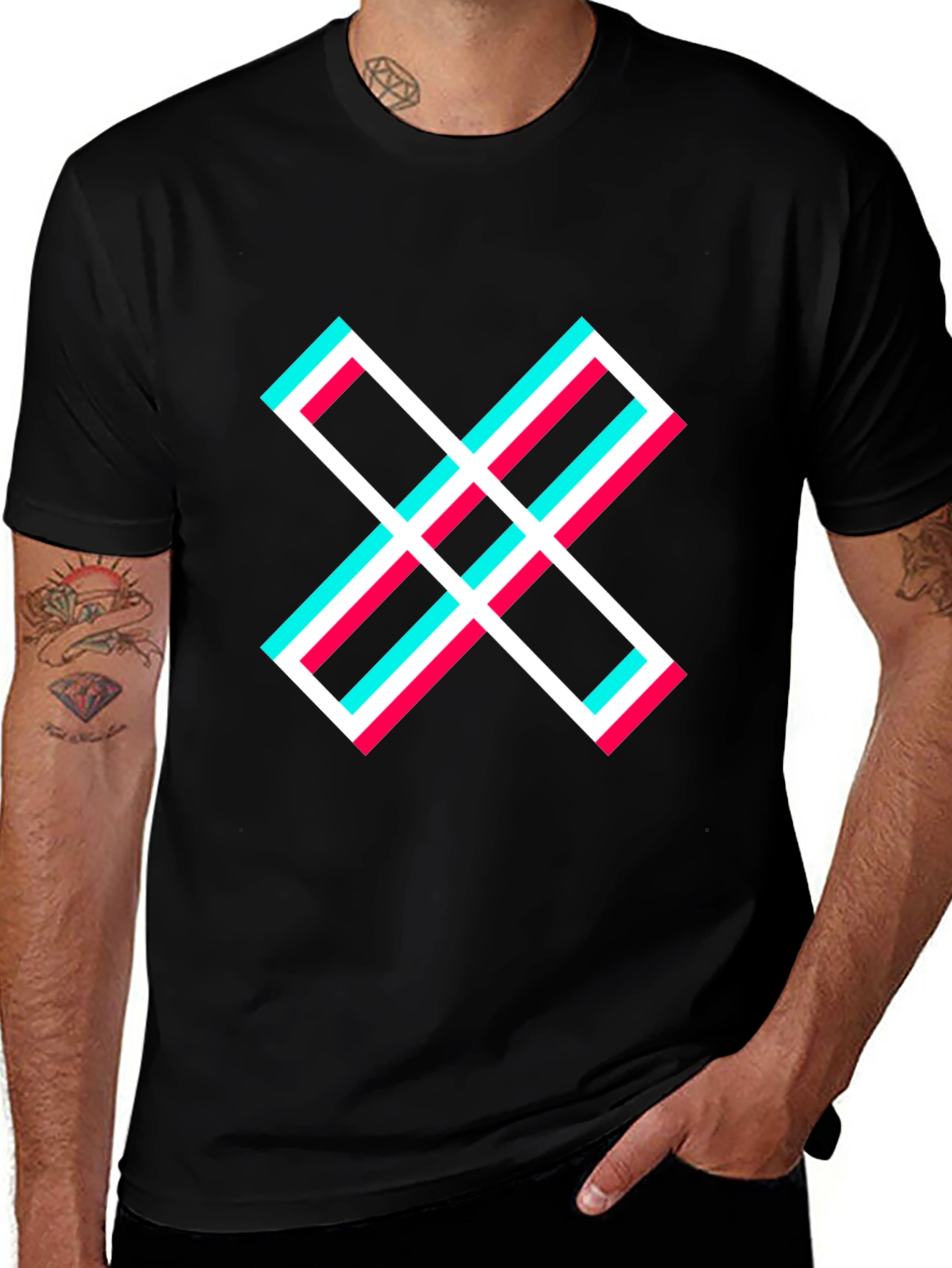 Abstract X Graphic T-Shirt