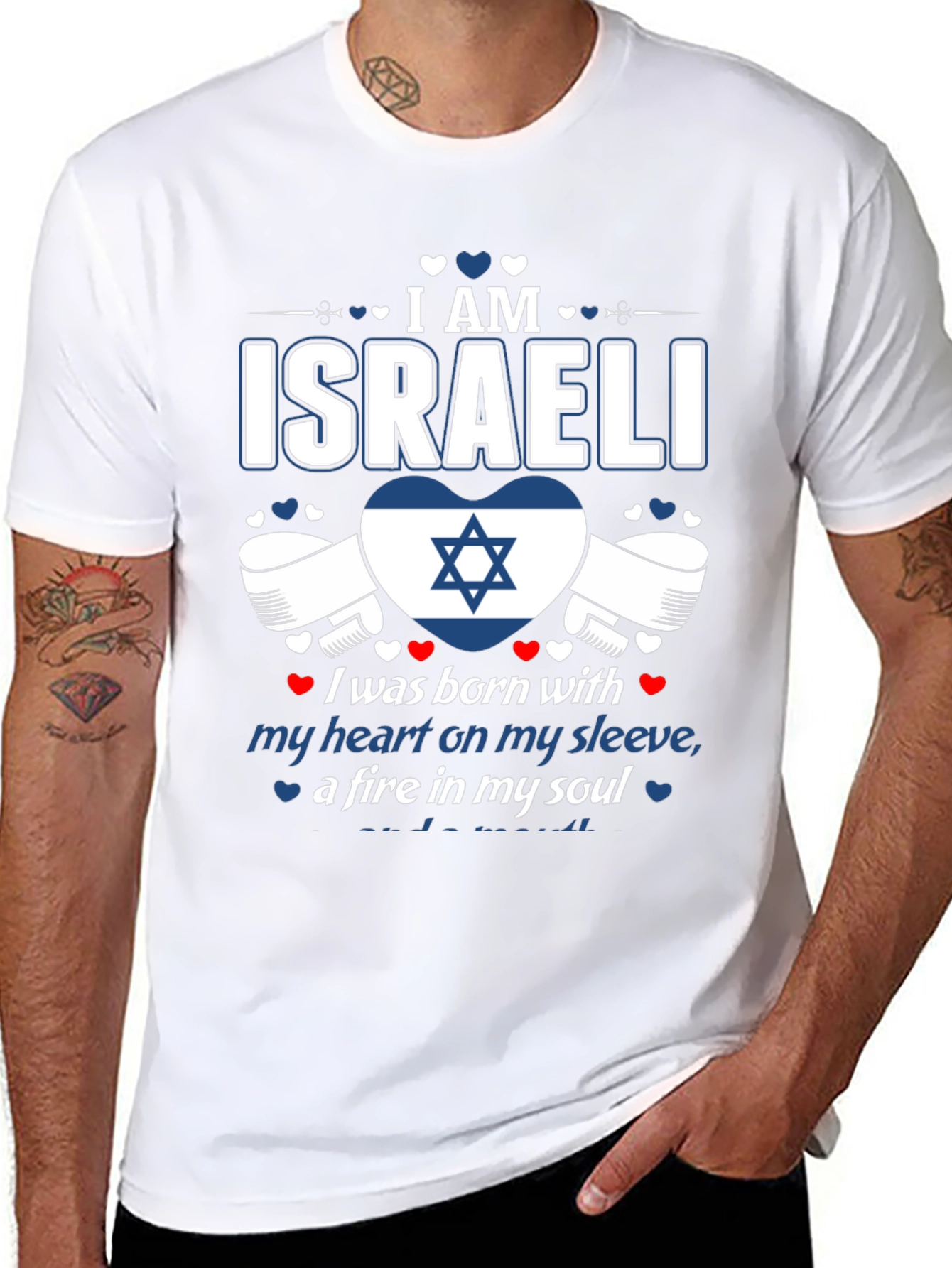 I am Israeli T-Shirt - Heart & Soul