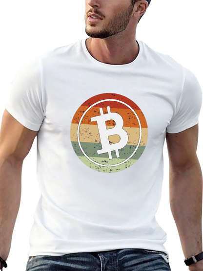 Bitcoin Retro Sunset T-Shirt - Crypto Fan Apparel
