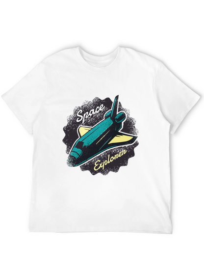 Space Explorer Graphic T-Shirt - Black