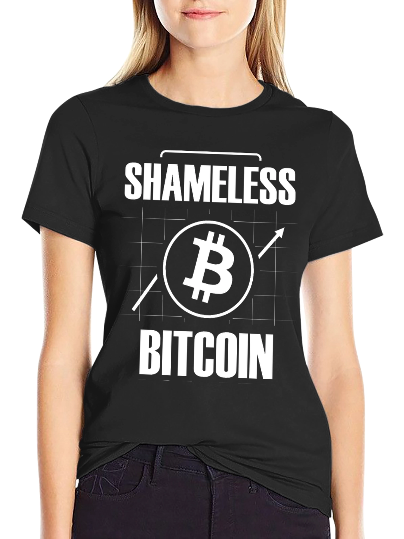 Shameless Bitcoin Graphic Tee - Crypto Enthusiast T-Shirt
