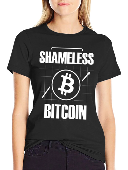 Shameless Bitcoin Graphic Tee - Crypto Enthusiast T-Shirt