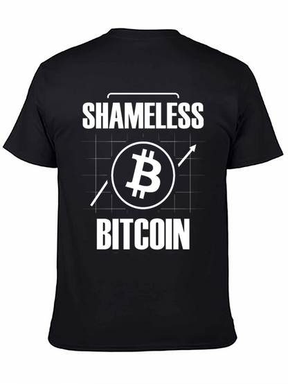 Shameless Bitcoin Graphic Tee - Crypto Enthusiast T-Shirt