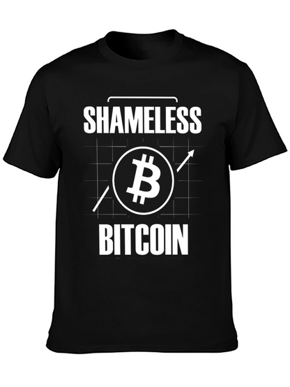 Shameless Bitcoin Graphic Tee - Crypto Enthusiast T-Shirt