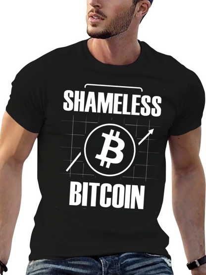 Shameless Bitcoin Graphic Tee - Crypto Enthusiast T-Shirt