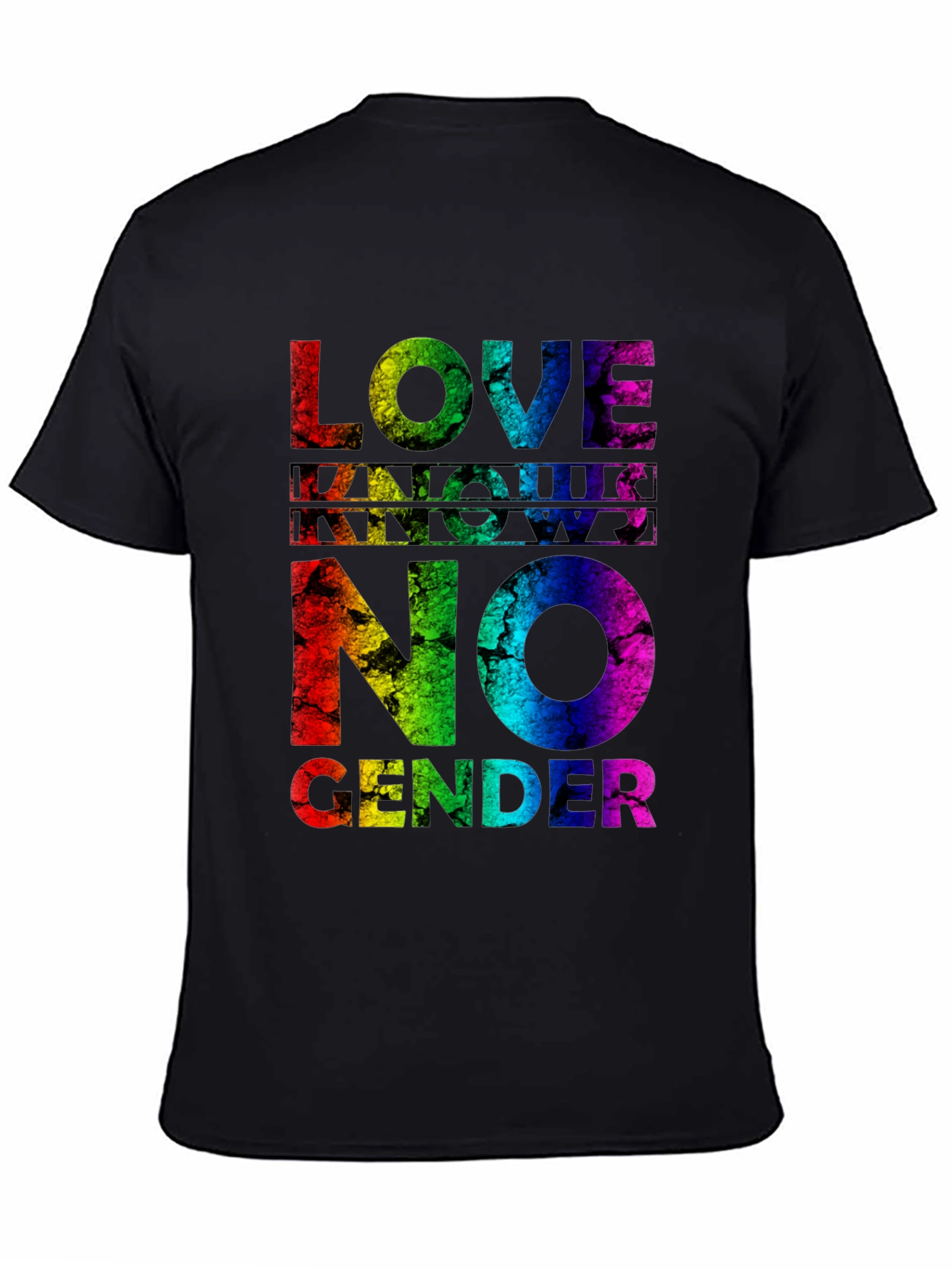 Love Knows No Gender Pride T-Shirt - Rainbow