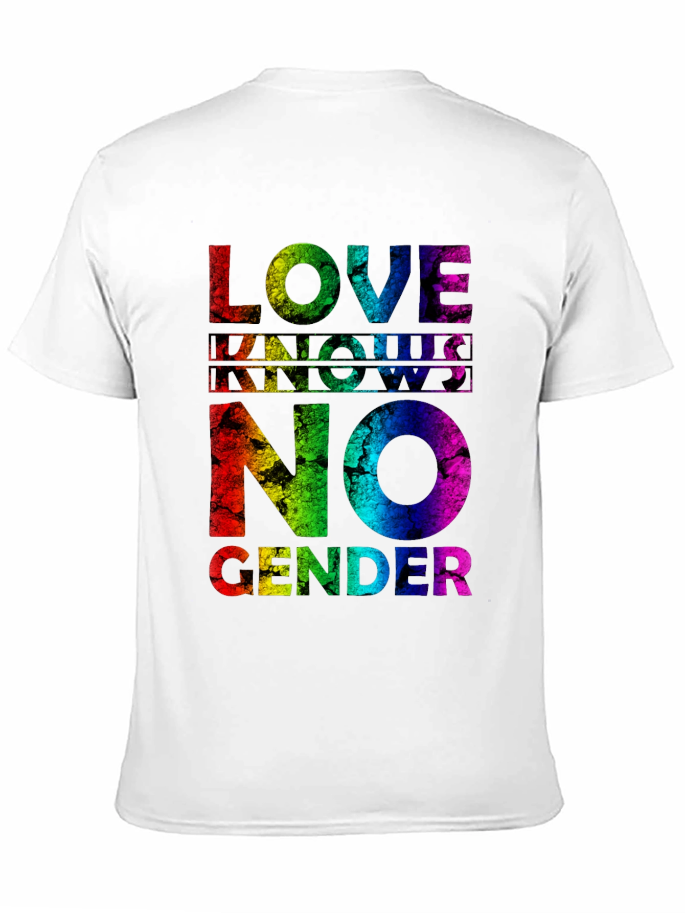 Love Knows No Gender Pride T-Shirt - Rainbow