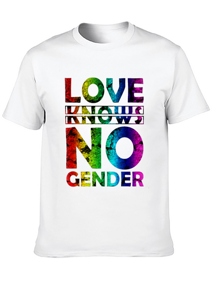Love Knows No Gender Pride T-Shirt - Rainbow