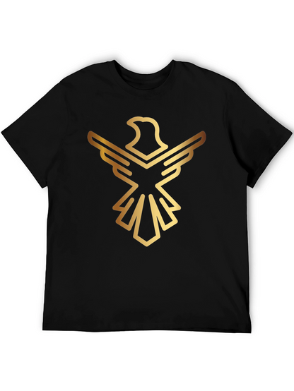 Golden Eagle Graphic Black T-Shirt