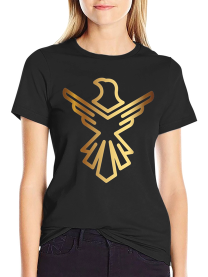 Golden Eagle Graphic Black T-Shirt