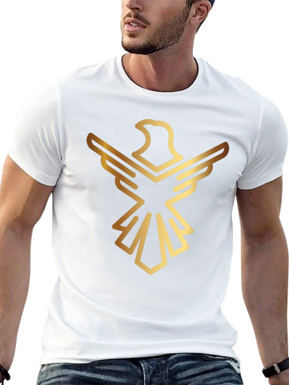 Golden Eagle Graphic Black T-Shirt