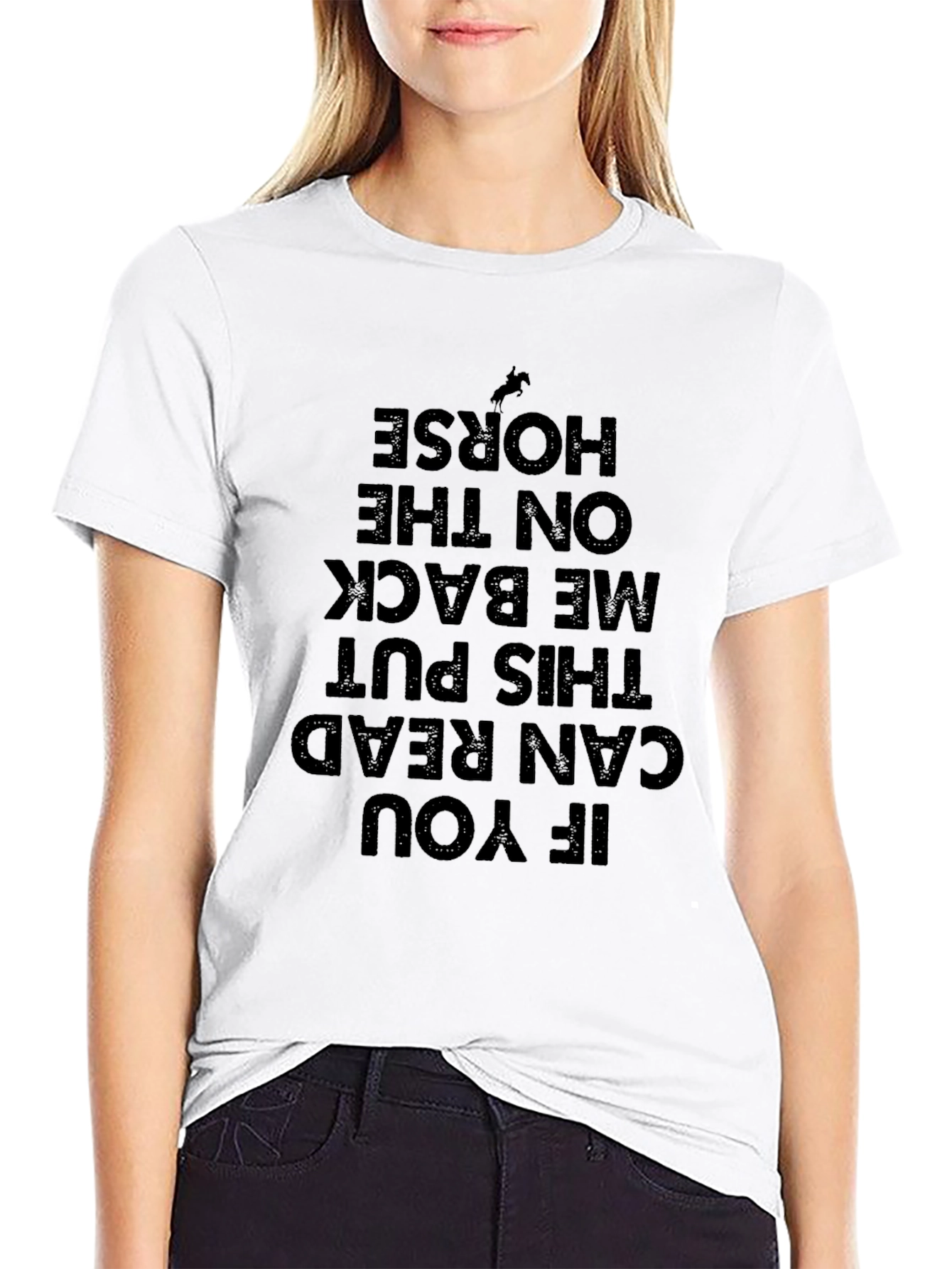 Funny Horseback Riding T-Shirt: Read and Ride!