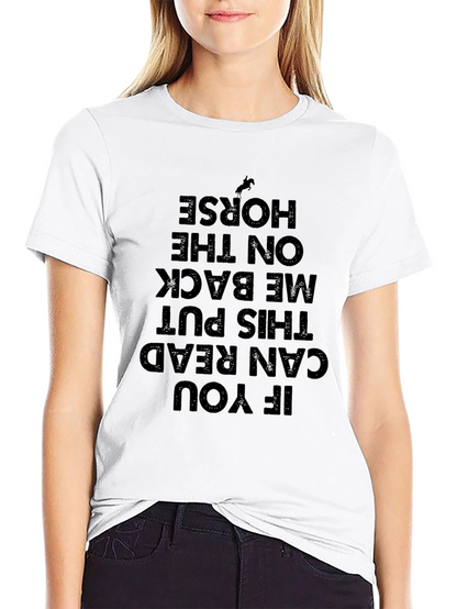 Funny Horseback Riding T-Shirt: Read and Ride!