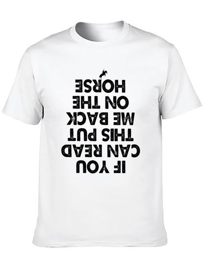 Funny Horseback Riding T-Shirt: Read and Ride!
