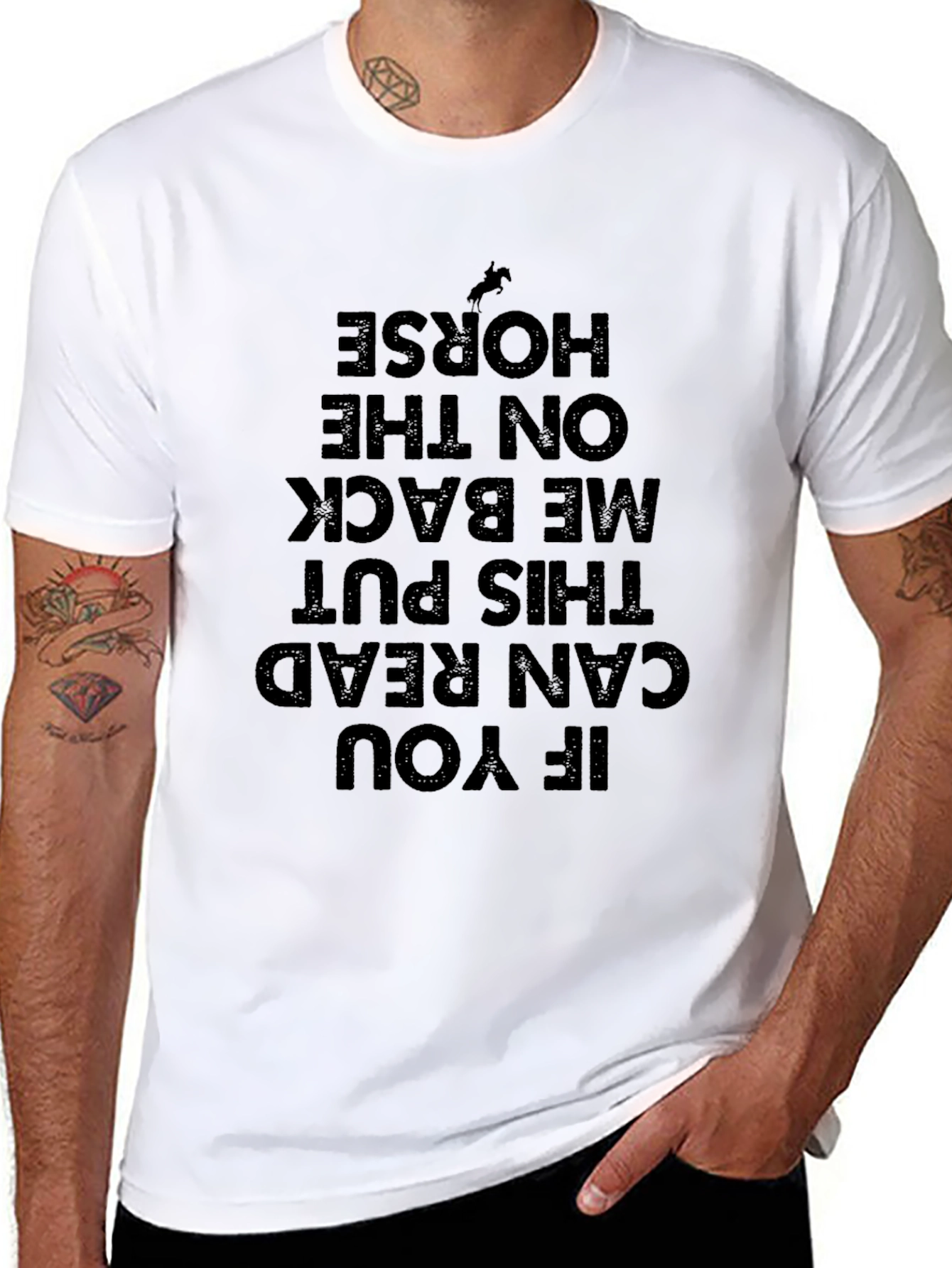 Funny Horseback Riding T-Shirt: Read and Ride!