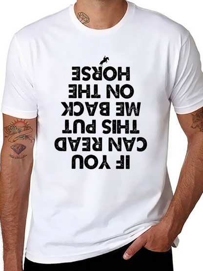 Funny Horseback Riding T-Shirt: Read and Ride!
