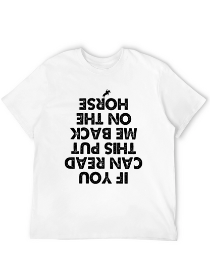 Funny Horseback Riding T-Shirt: Read and Ride!