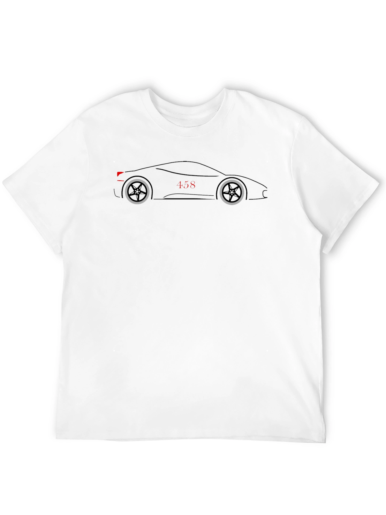 Ferrari 458 Silhouette T-Shirt - Classic Car Tee